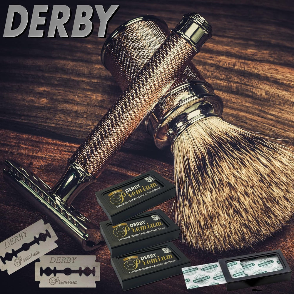 Acier suédois utilisé, Derby Premium évoque solidité et durabilité.