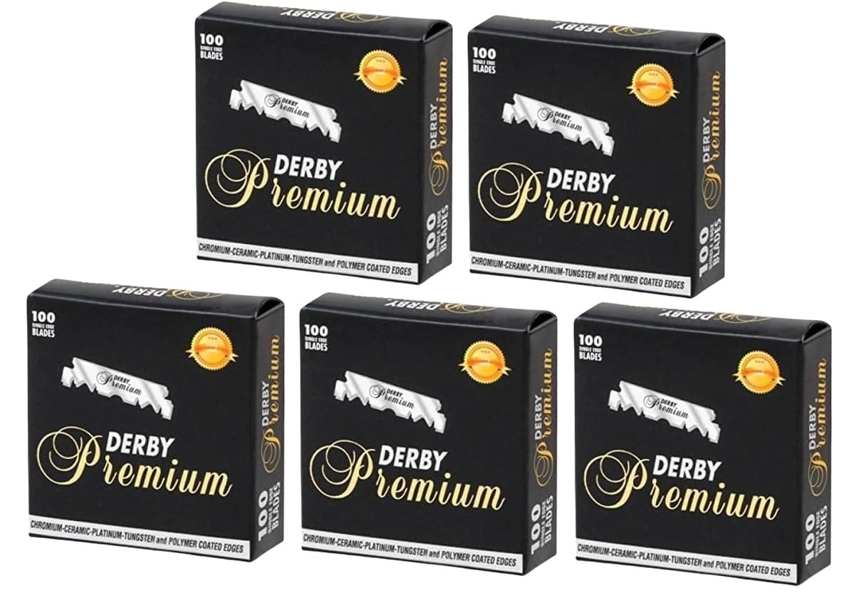 Derby Premium – lame-tranche-simple-profil idéale pour rasoir droit.