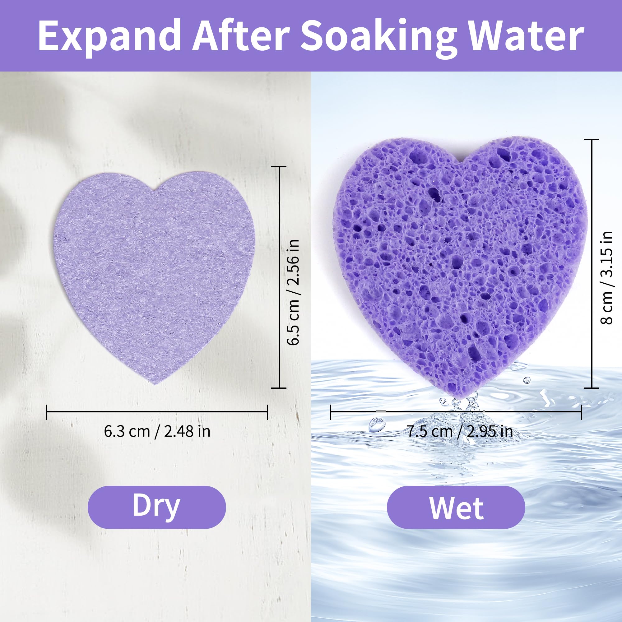 Derloyo forme coeur violet, taille compacte pour une prise en main facile.
