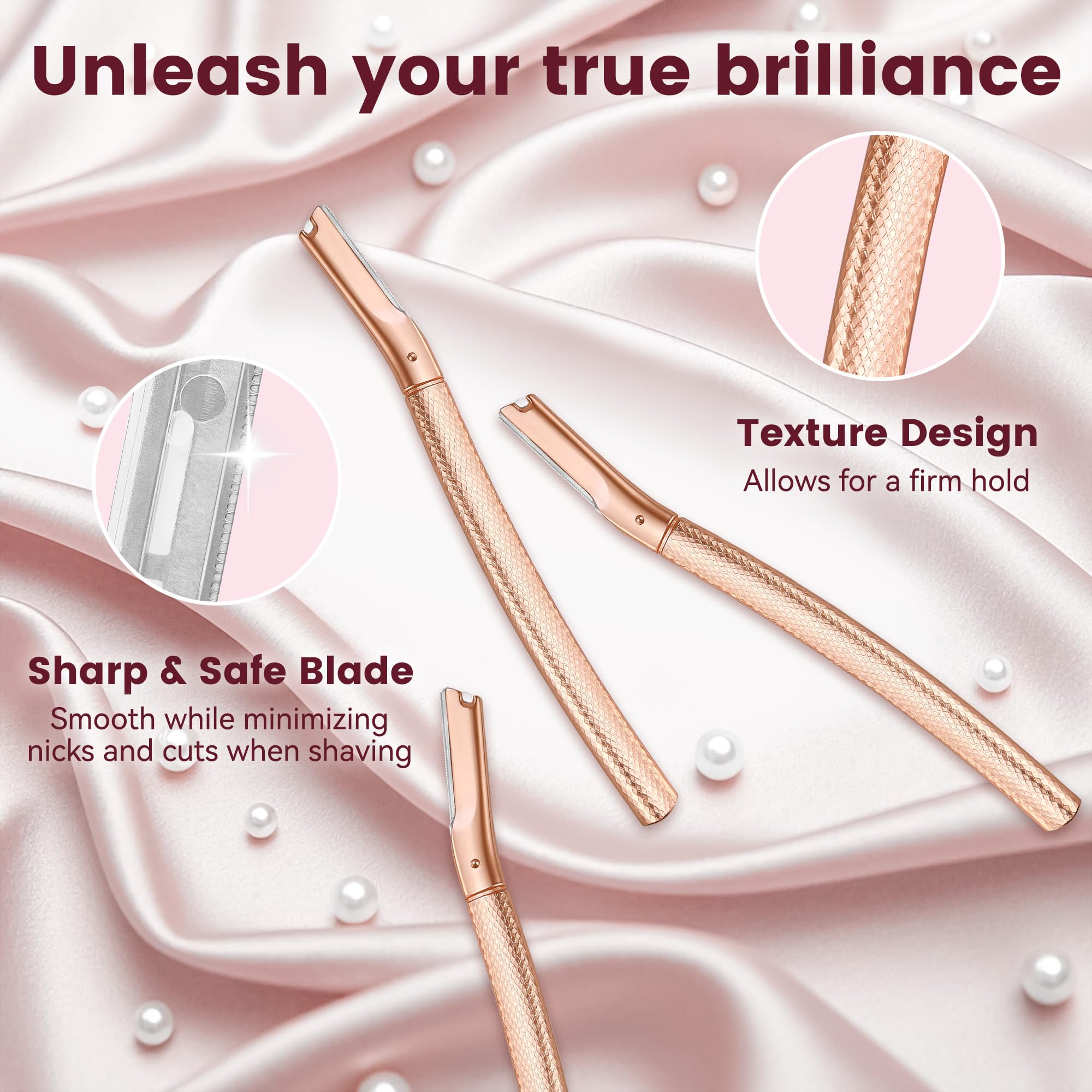 Lames Derloyo 12 remplacements pour rasoir du visage fiable et durable.