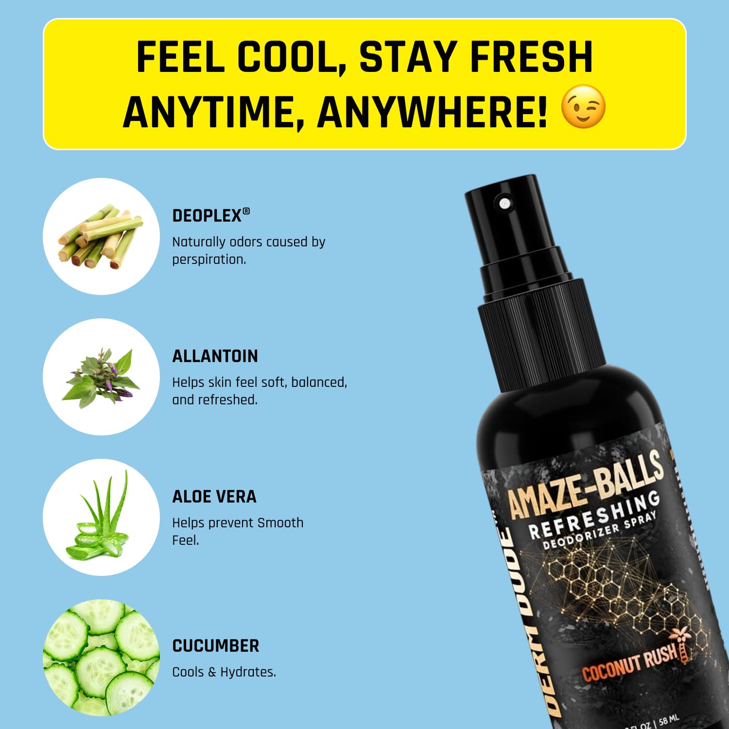Derm Dude Amaze Ball absorption rapide pour peau au sec