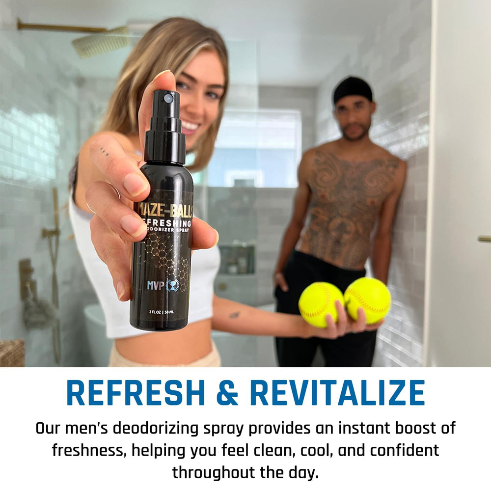 Derm Dude Amaze Ball : zones ciblées utilisées pour une fraîcheur continue.