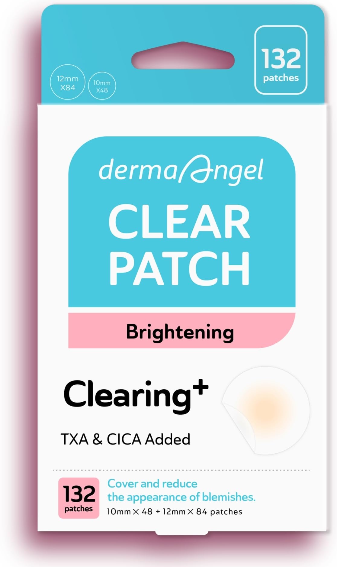 DERMA ANGEL pansements taches post-acne 132 pièces: couvre et protège les zones fragiles.