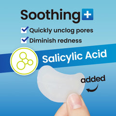 Patch hydrocolloïde DERMA ANGEL pour le menton, zone ciblée des boutons.
