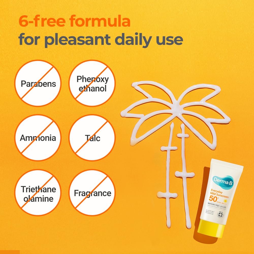 Fini mat discret après application de Derma B Everyday.