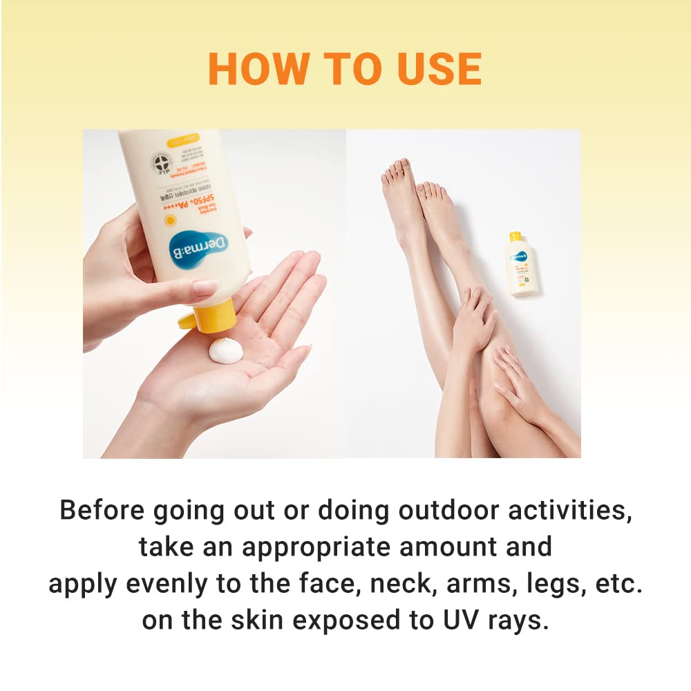 Derma B Everyday Sun Block — parfum vert santal pour sensation rafraîchissante