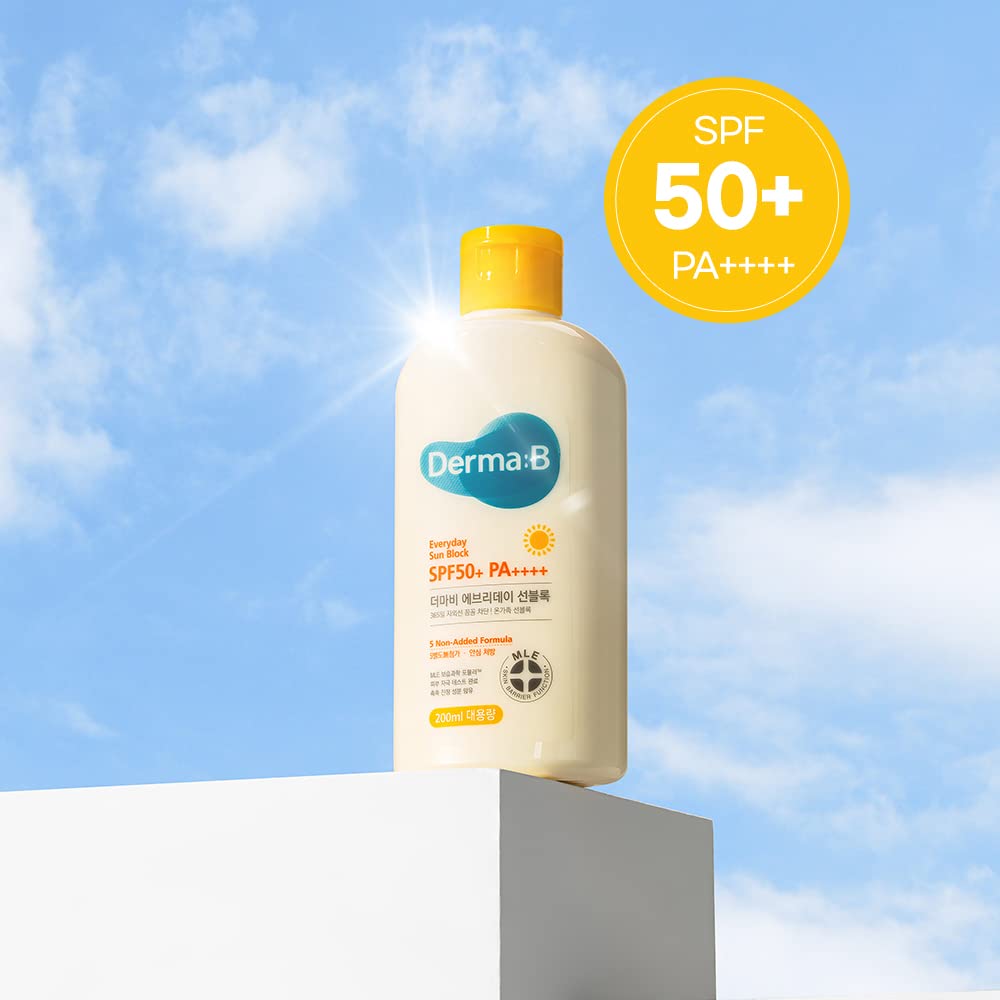 Derma B Everyday Sun Block — format familial 200 ml pour toute la famille