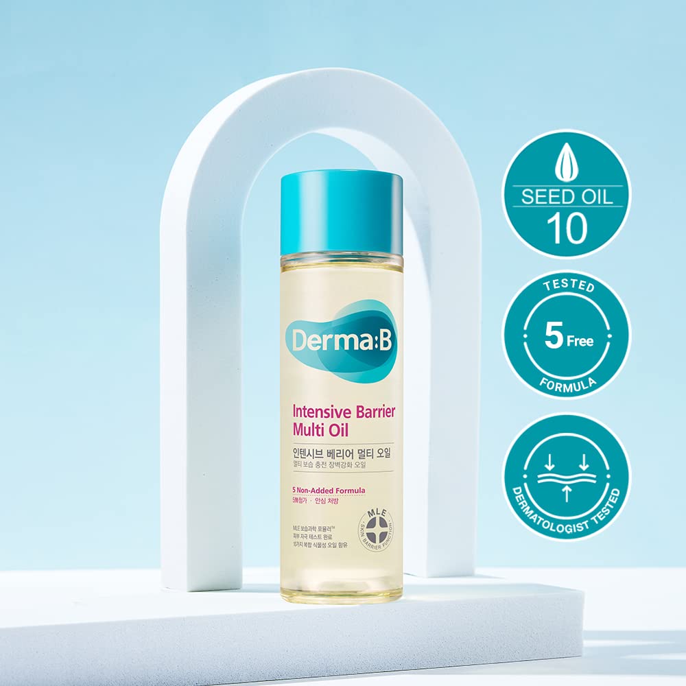Usage quotidien Derma B, peau satinée et douceur durable.