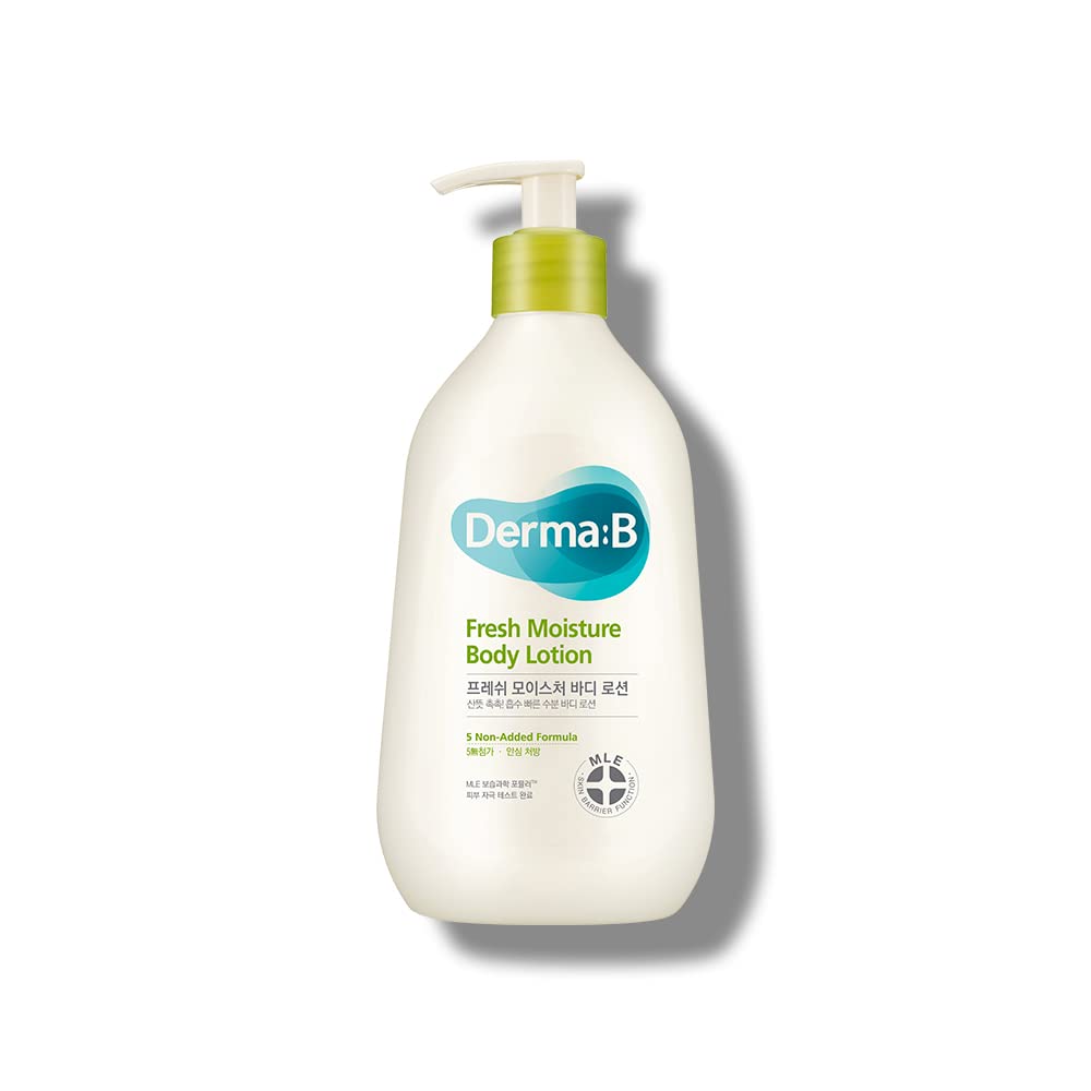 Derma B lait corporel frais hydratant pour une peau confortable et rafraîchie
