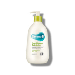 Derma B lait corporel frais hydratant pour une peau confortable et rafraîchie