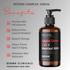 DERMA CLINICALS Sérum cellules souches de pomme et Matrixyl 3000: texture légère et pénétration rapide.