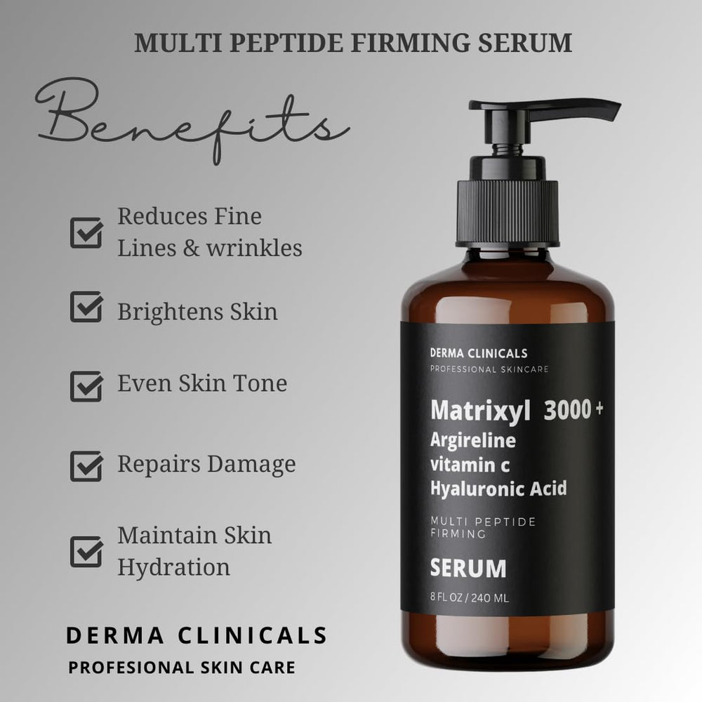 DERMA CLINICALS Matrixyl-3000-Argireline - flacon concentré, réduction potentielle des rides