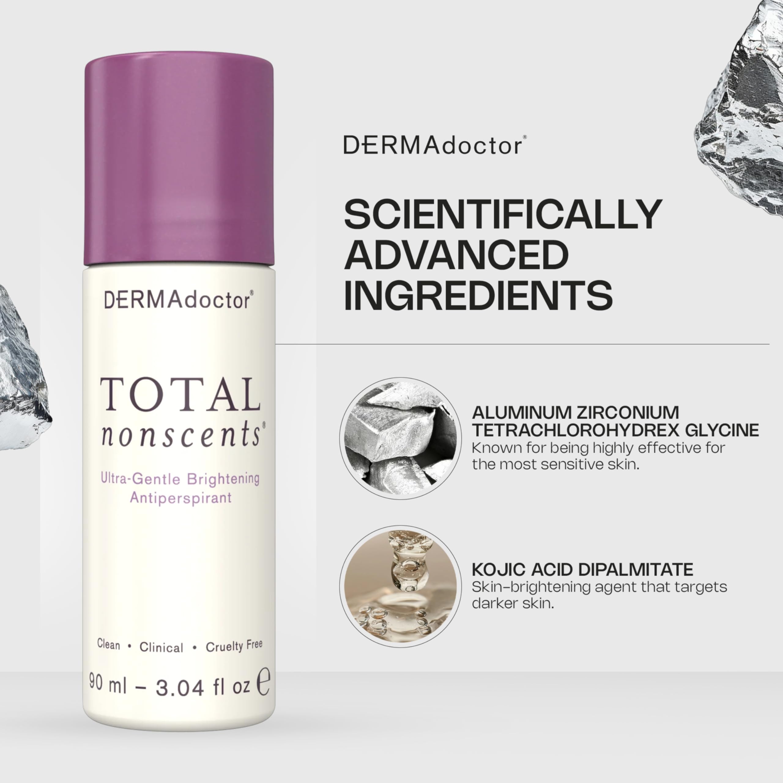 DERMAdoctor antiperspirant-sans-parfum-utilisation-quotidienne convient à peau sensible et douce