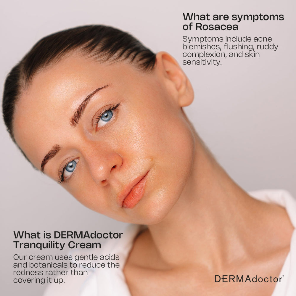 DERMAdoctor Contrôle Rougeur Avancé – Acide Oleanolique et Squalane renforcent la barrière cutanée.
