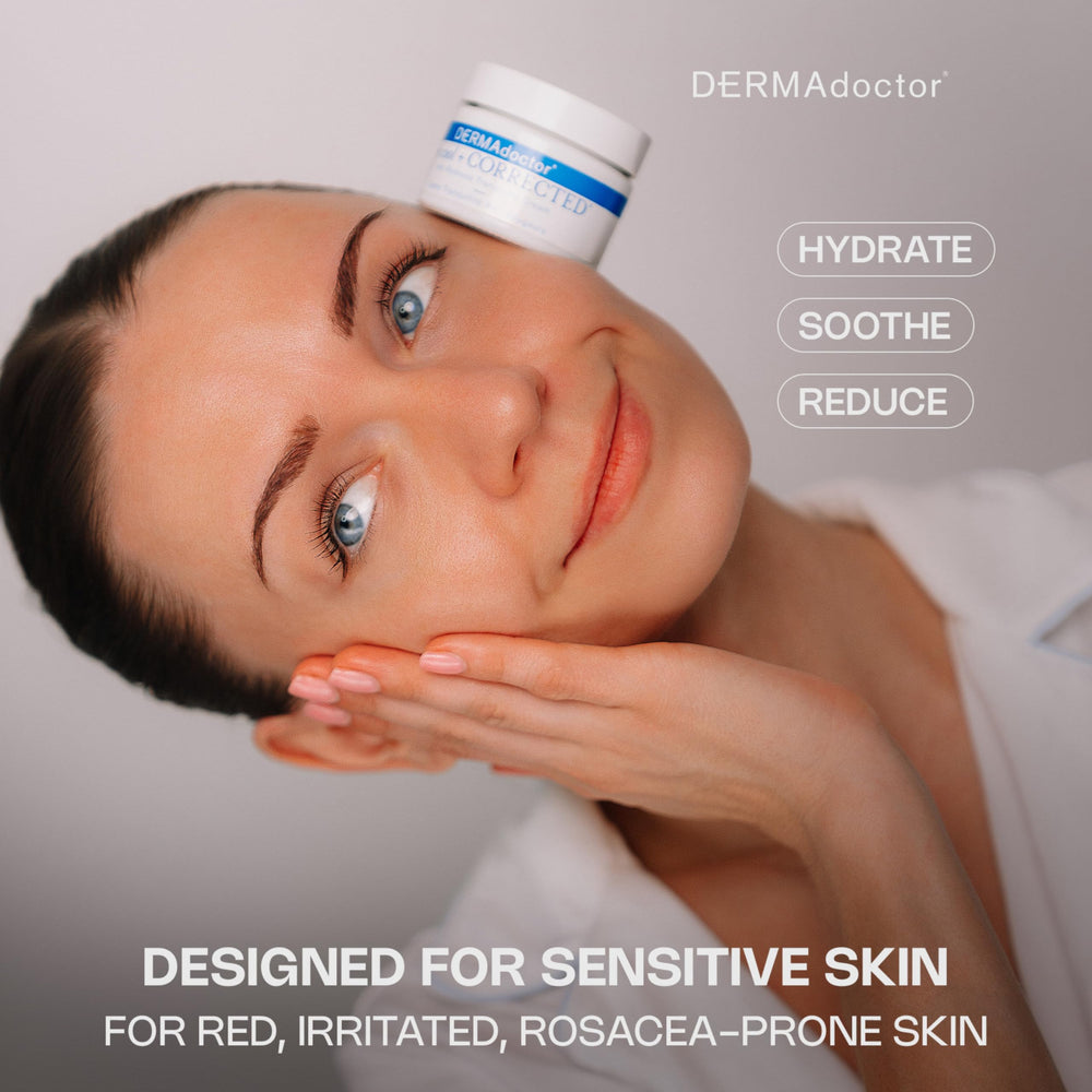 DERMAdoctor Crème Visage Texture Riche – Texture adoucie, hydratation durable pour peau sensible.