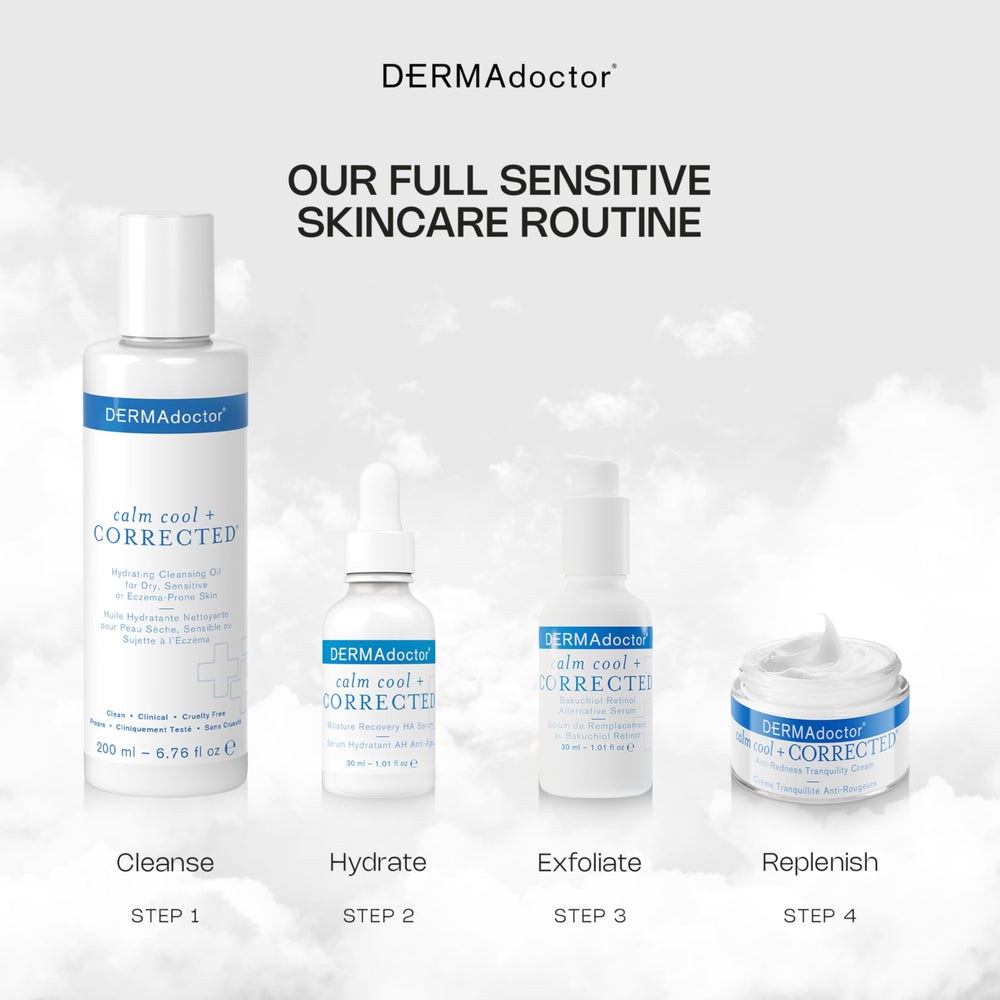 DERMAdoctor Formule Douce – Douce et adaptée à la peau réactive.