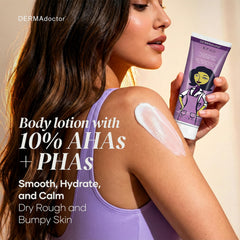 DERMAdoctor KP Bump Eraser - gros plan sur peau lisse