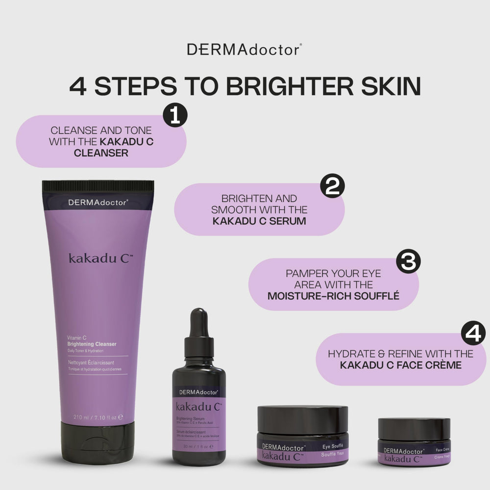 DERMAdoctor Vitamine C Lave Visage: démaquillage efficace sans frottement excessif.
