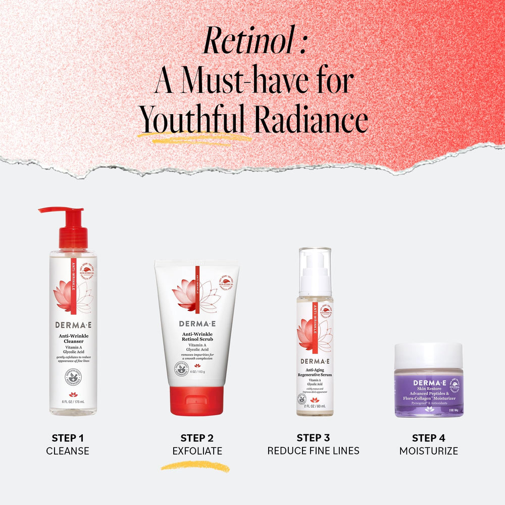 DERMA E massage visage: application en mouvement circulaire pour une peau souple.