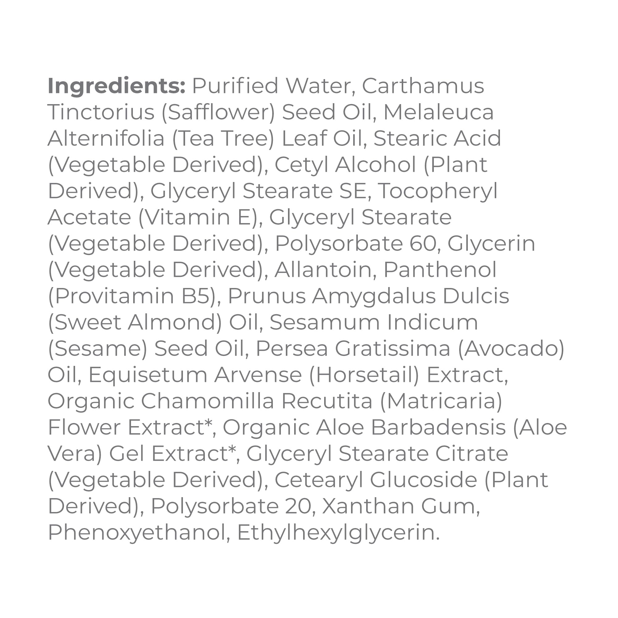 Ingrédients naturels et végan de Derma E, soin respectueux.