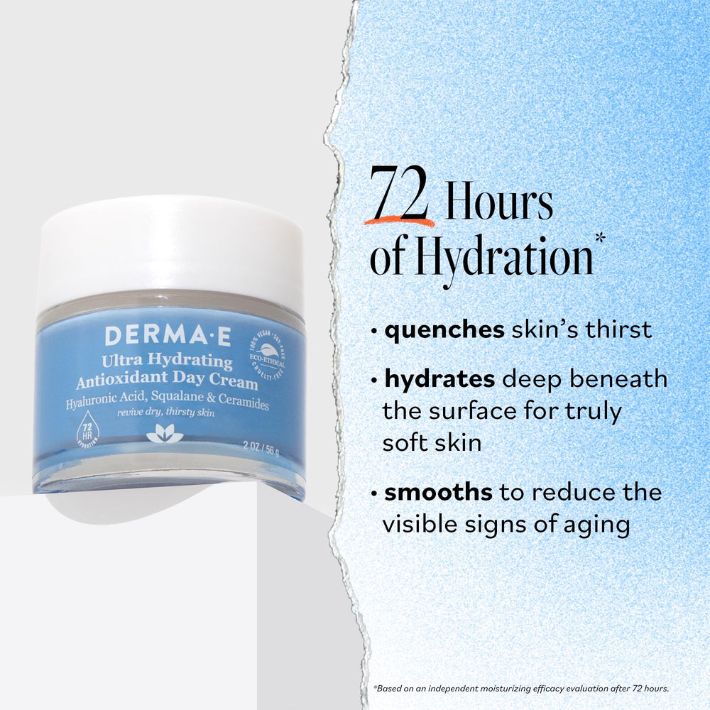 Emballage Derma-E Jour, étiquette minimaliste et moderne