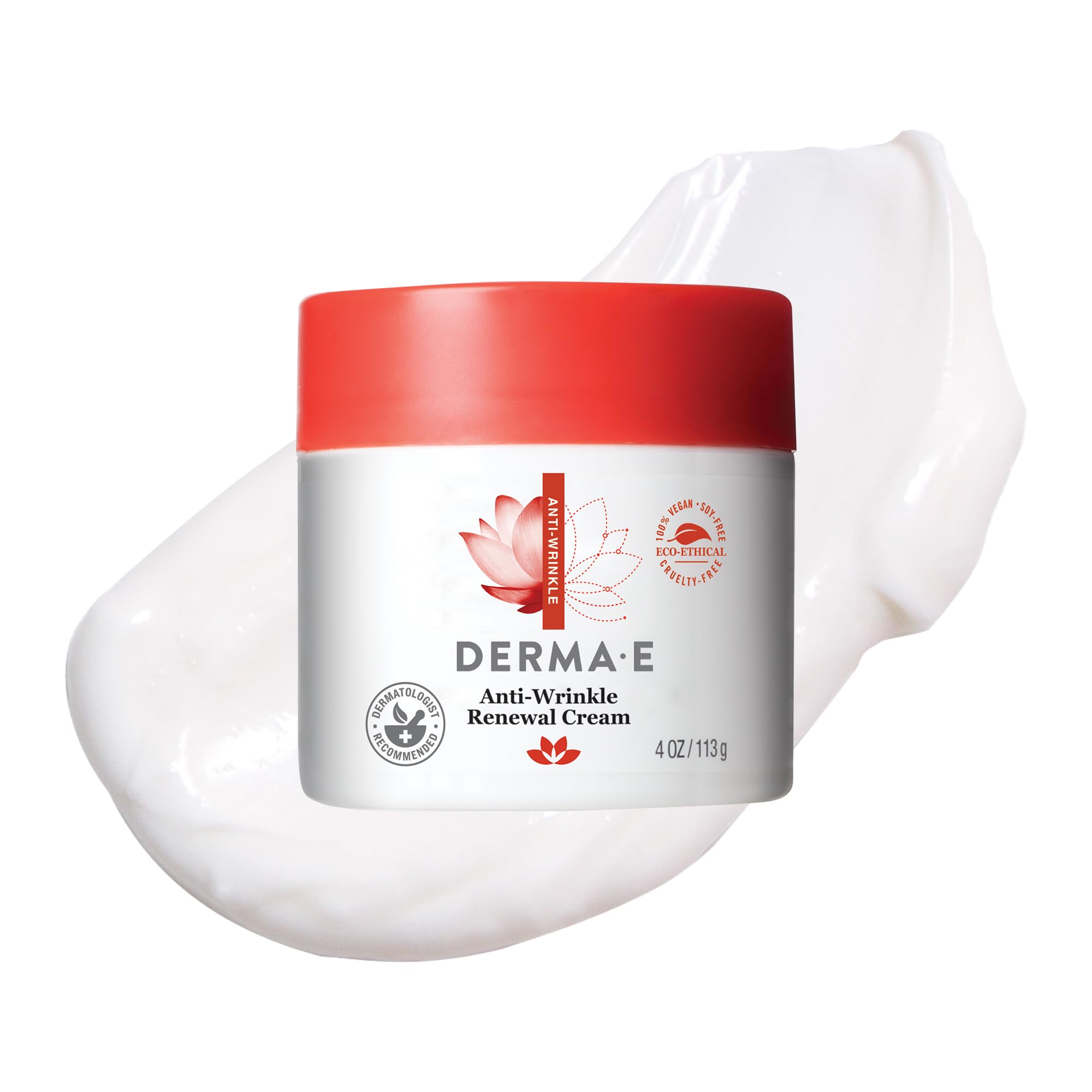 Rituel quotidien Derma E: base adaptée sous maquillage.