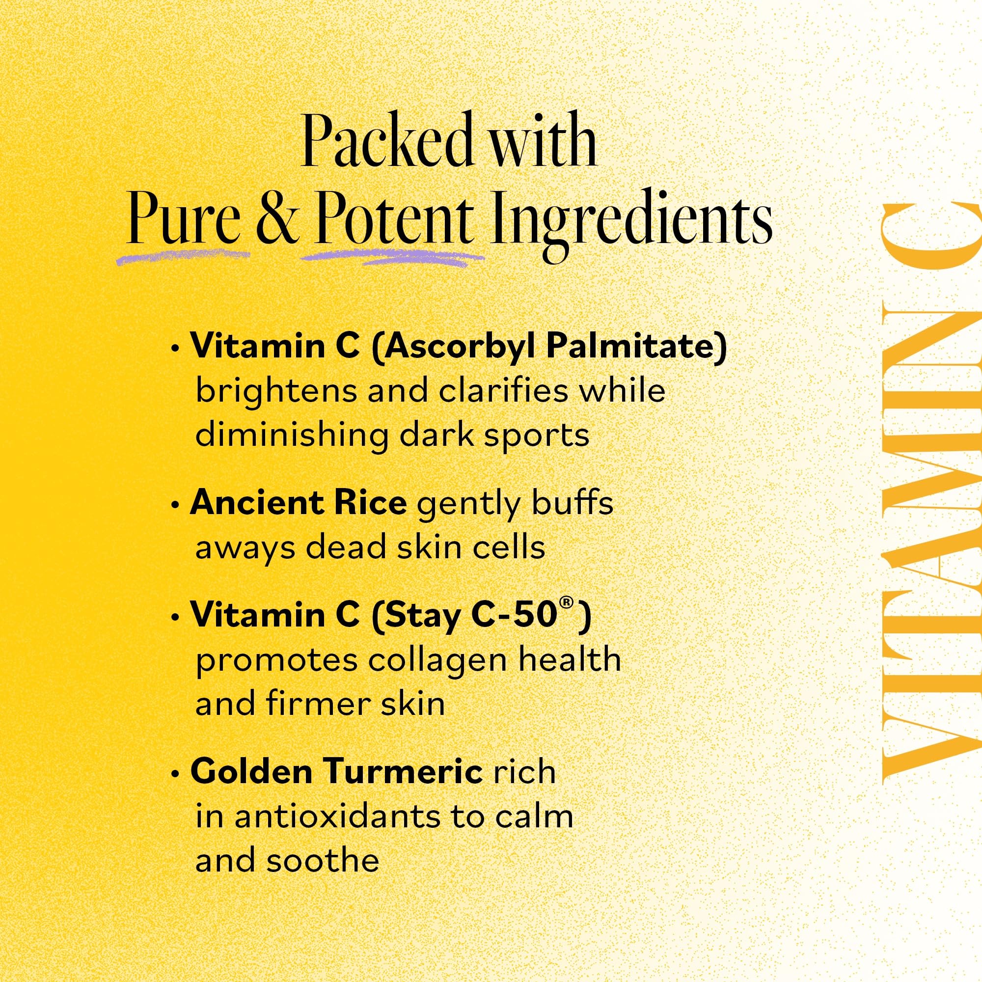 Derma E curcuma doré révèle une peau plus uniforme et éclatante