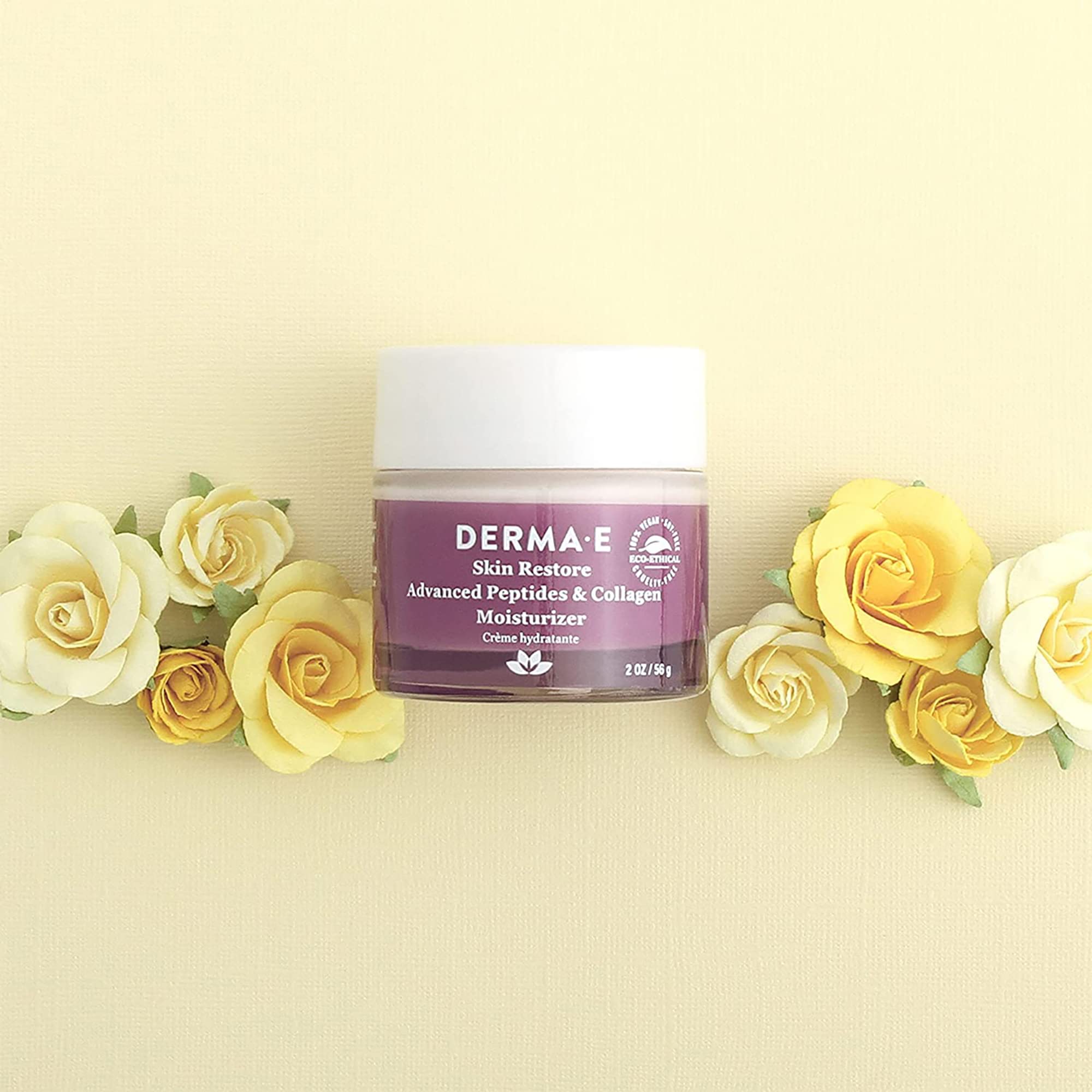 Derma E emballage recyclable et respectueux de l’environnement.