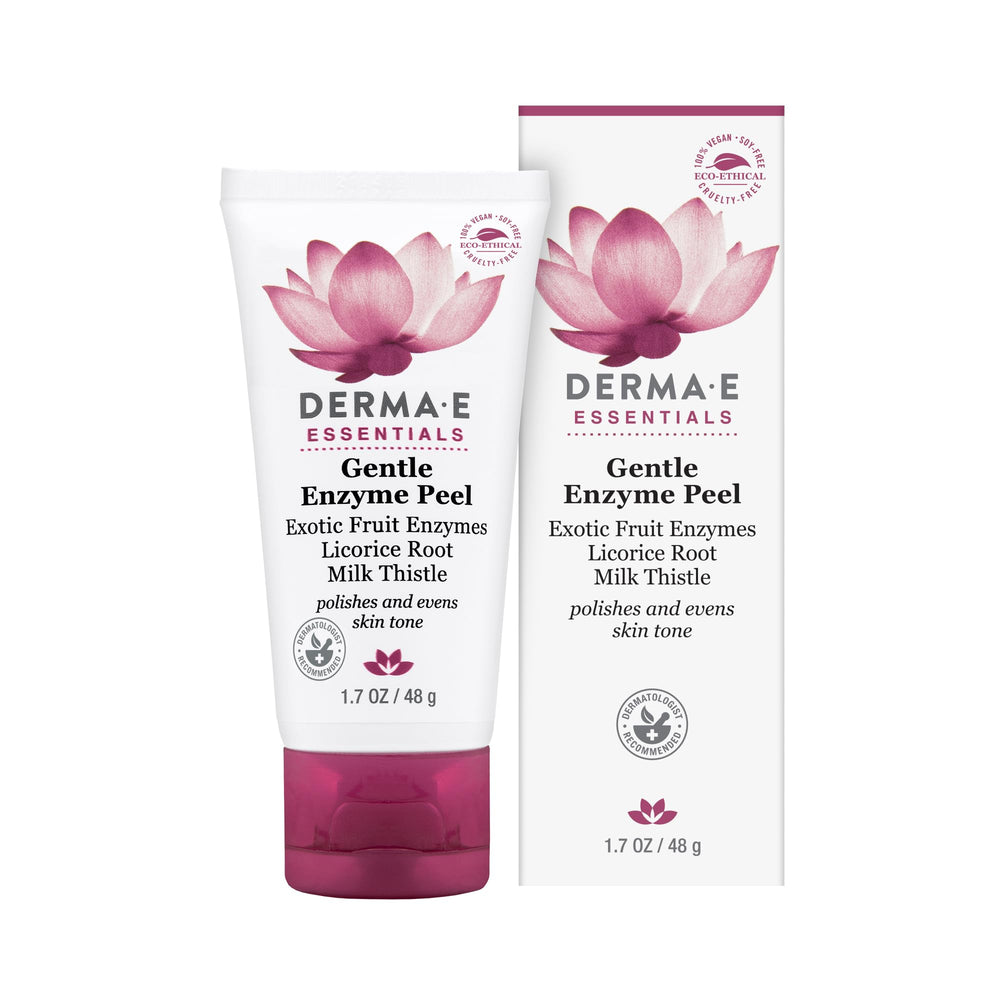 Derma E Gentle Enzyme Peel – bocal; révèle peau lumineuse et douce.