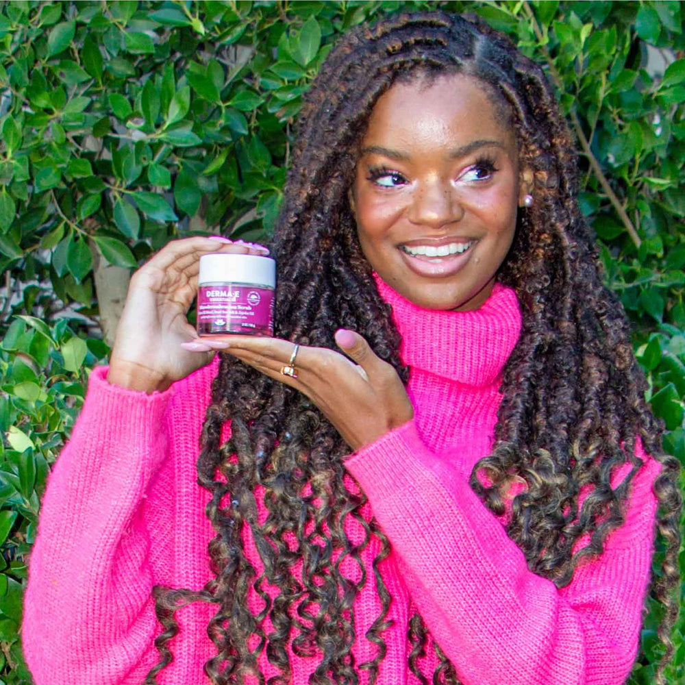 DERMA E huile de raisin et jojoba hydratantes et adoucissantes.