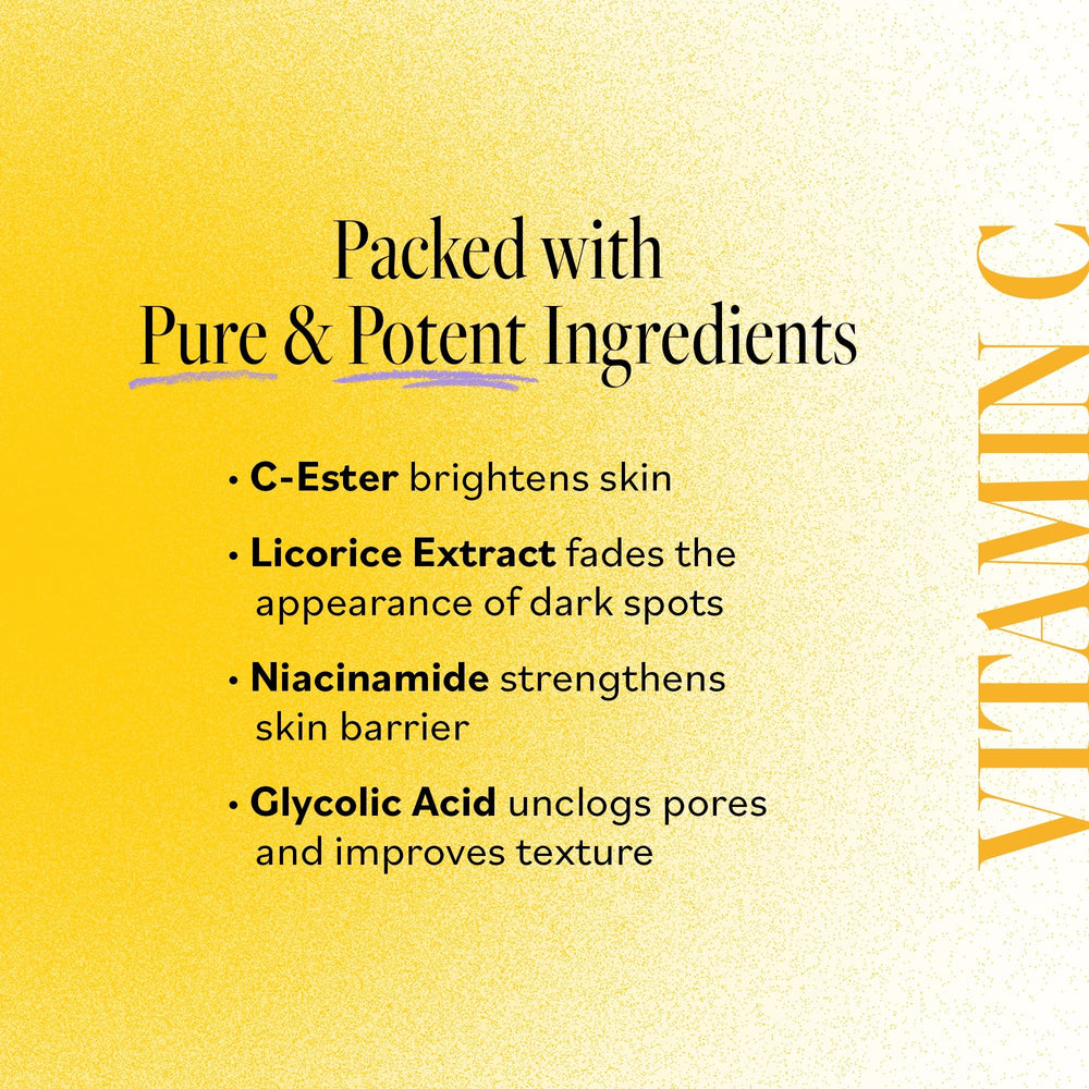 Application et massageFacial avec le nettoyant vitamine C Derma E.