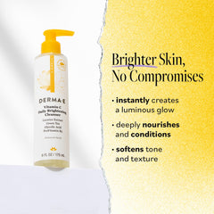 Texture mousse crèmeuse Nettoyant Derma E vitamine C.