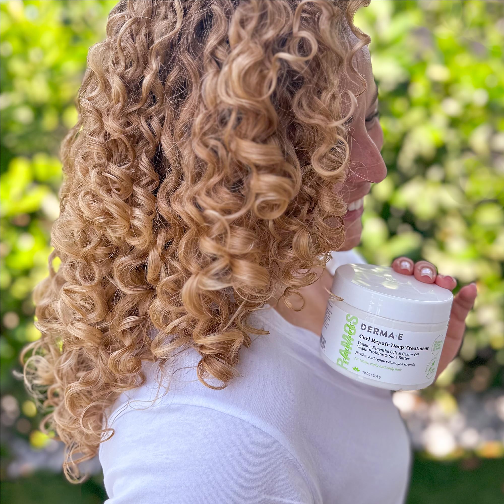 Derma E Ramos Curl Repair Deep Treatment, emballage moderne et pratique.