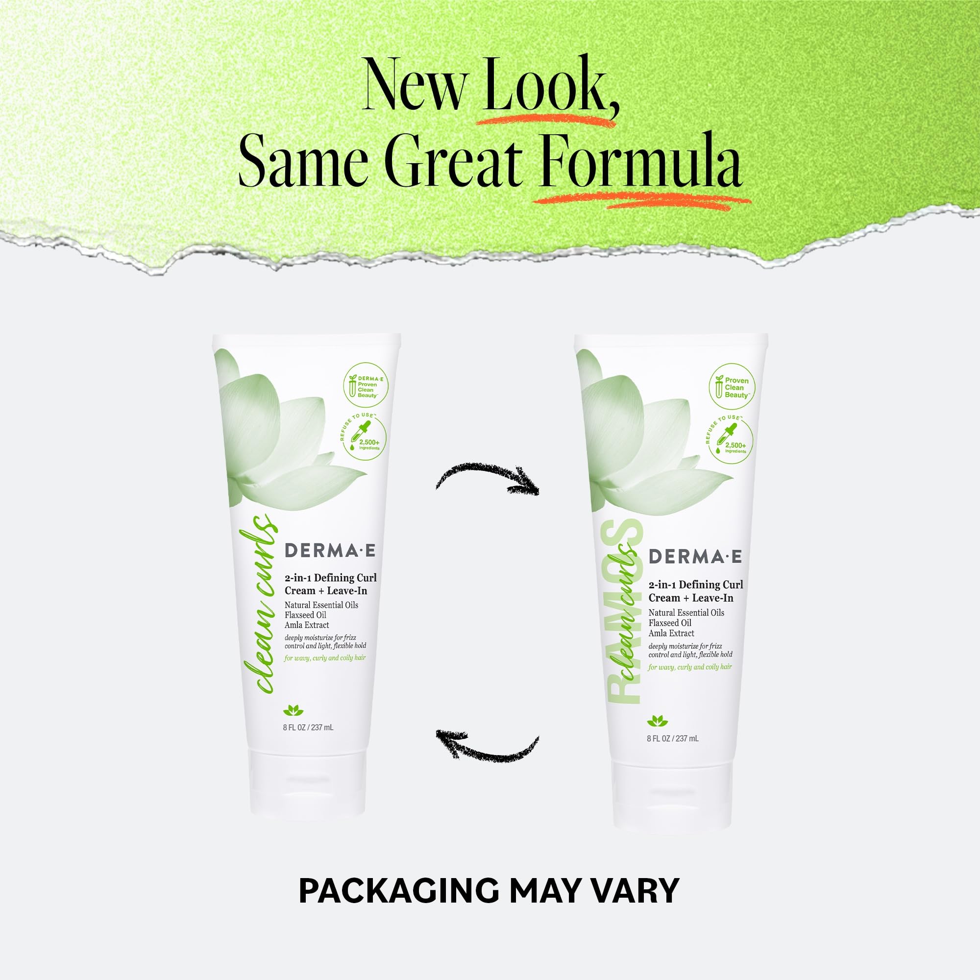 Emballage DERMA E Ramos 8 oz, pratique pour usage domestique.