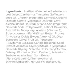 Beurre de karité et huile d’amande dans Derma E, hydratation sans lourdeur.