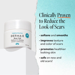 Derma E Scar Gel lors de l application, massage doux pour lisser les cicatrices