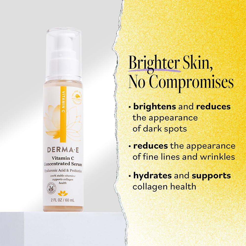 Goutte du serum Derma E, absorption rapide sur la peau.