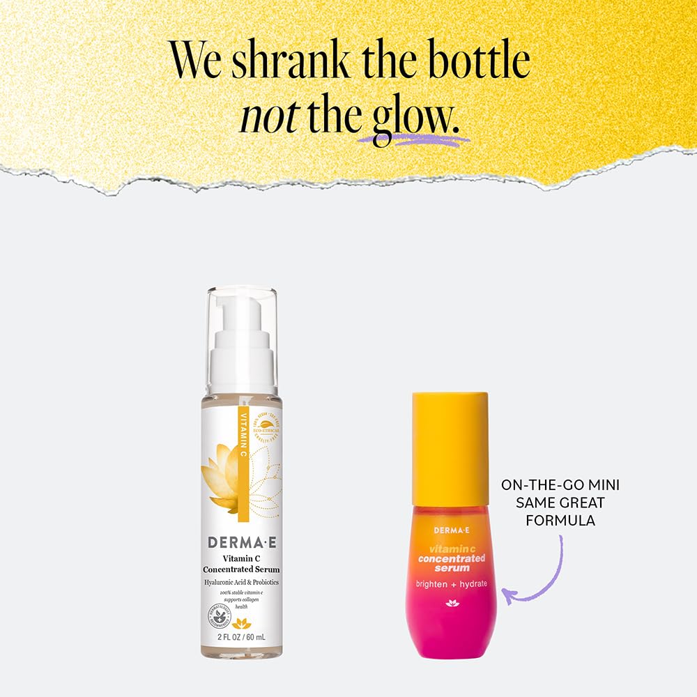 DERMA E sérum vitamine C protection antioxydante pour la peau.