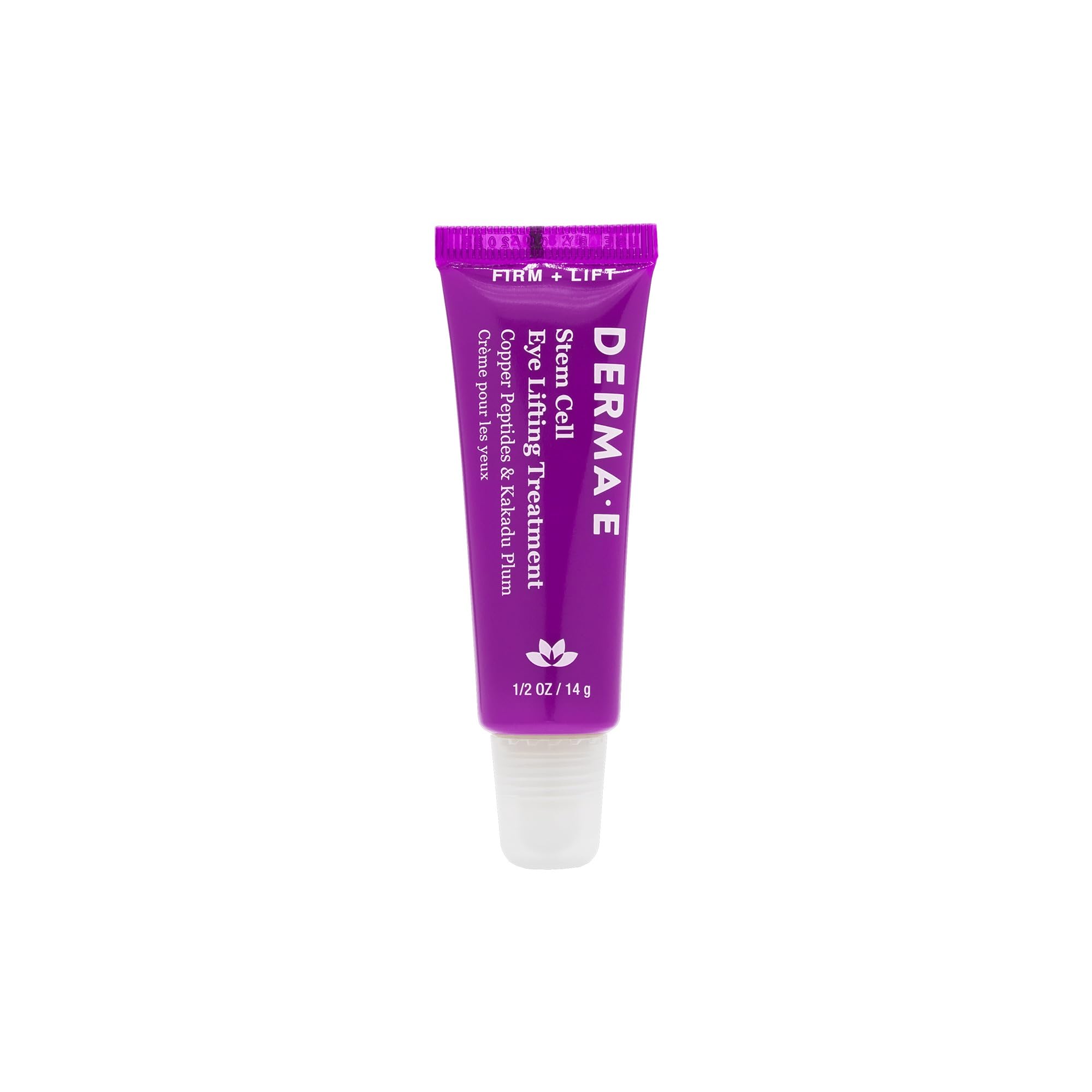 Derma E Stem Cell Lift Eye Treatment – bouteille démontrant l'hydratation du contour des yeux.