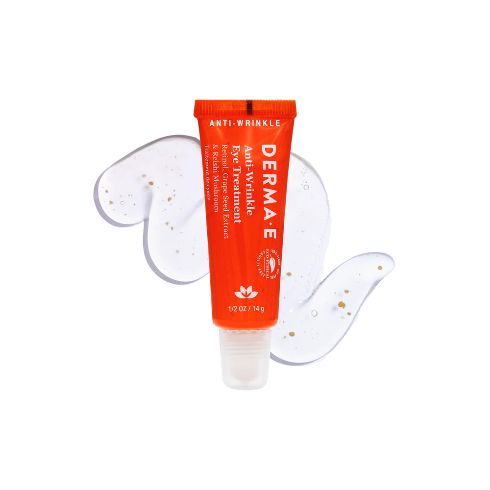 Texture à absorption rapide Derma E pour les yeux avant maquillage.