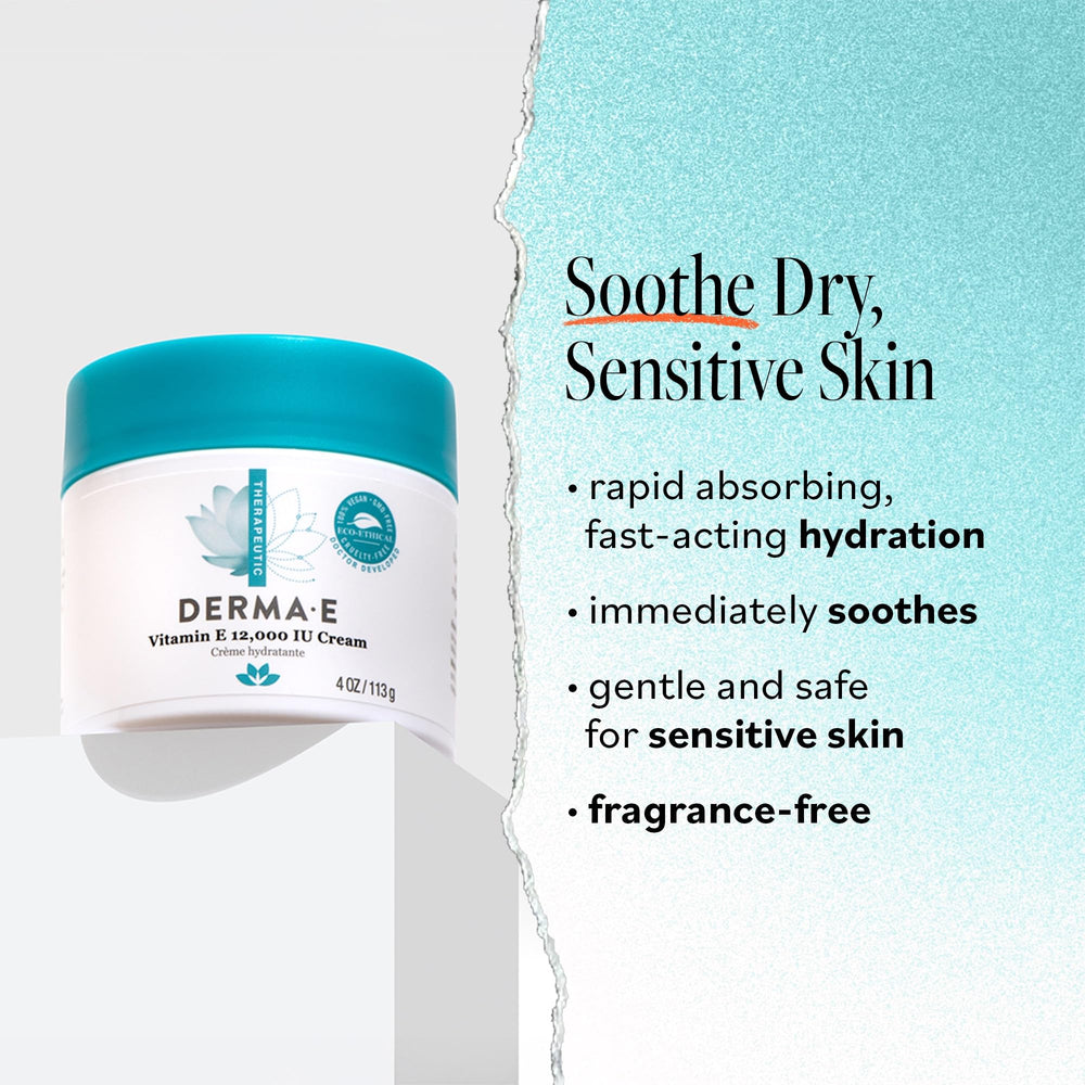 Derma E Vitamin E 12 000 UI – crème mains, douceur et protection