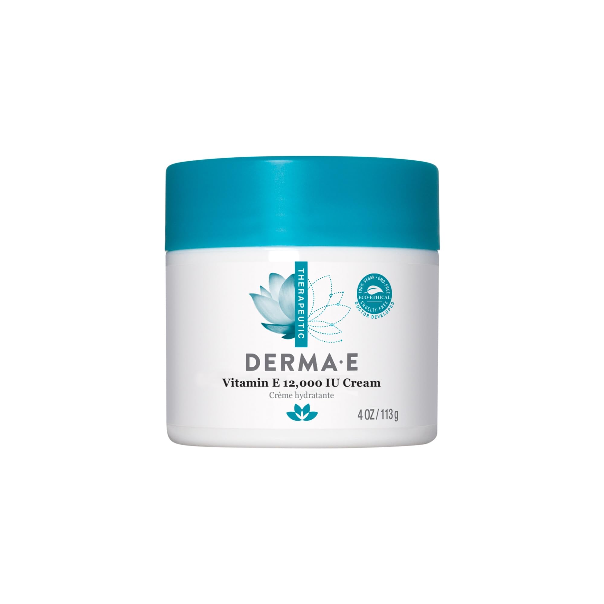 Derma E Vitamin E 12 000 UI – crème visage, hydratation légère et durable