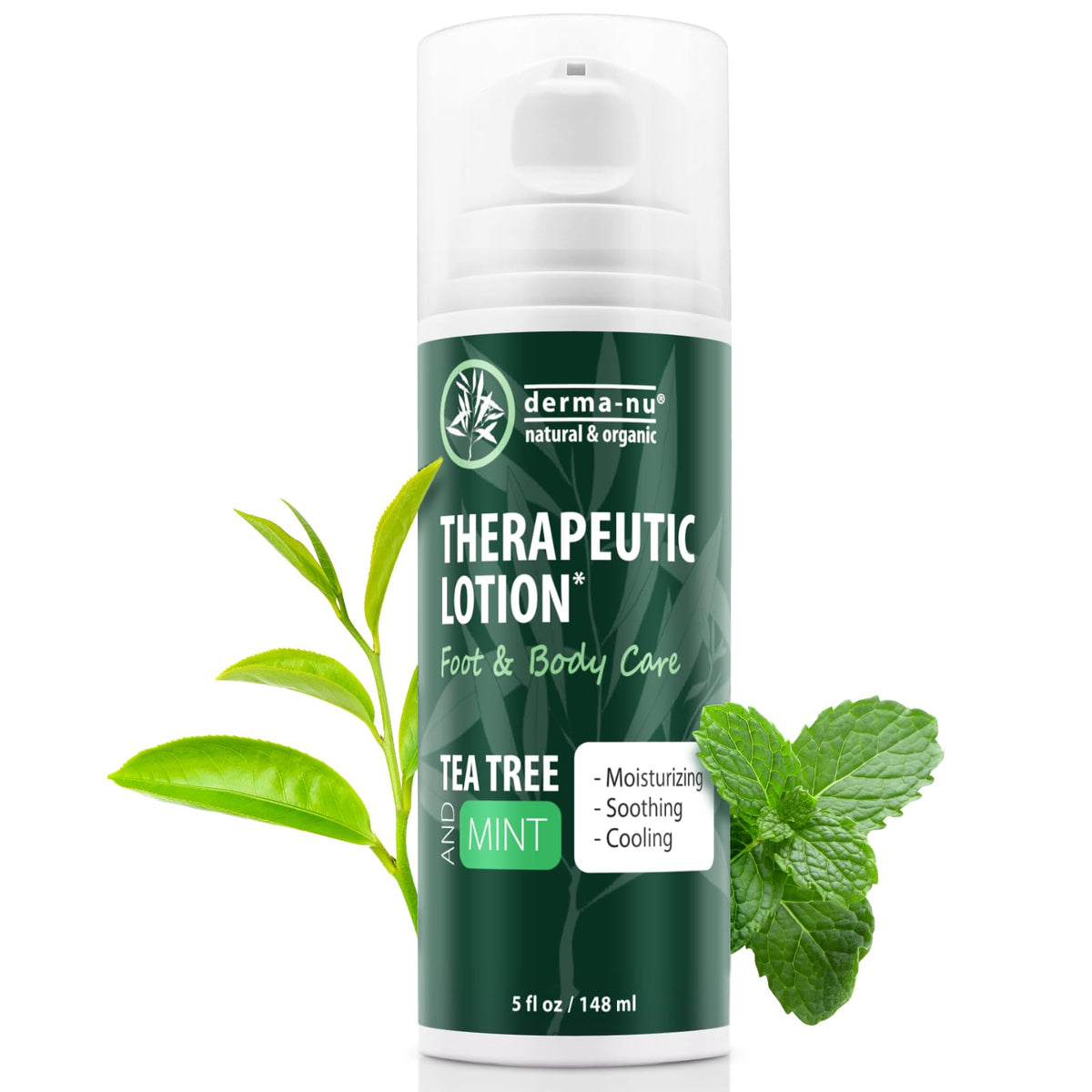 Derma-Nu lotion-pieds-arbre-a-the, soin rafraîchissant pour pieds irrités.