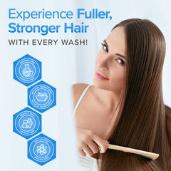 DermaChange Shampoo, apaisement du cuir chevelu et démêlage facilité.