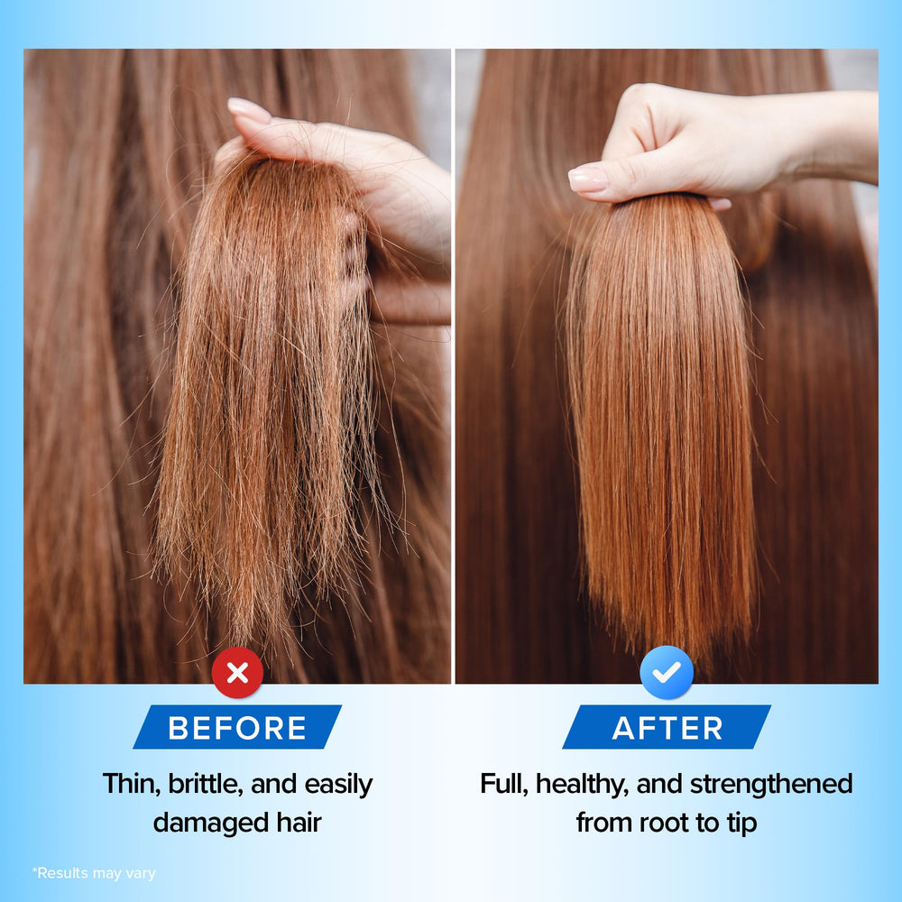 DermaChange usage Avant-Après: aperçu des résultats potentiels sur les cheveux.
