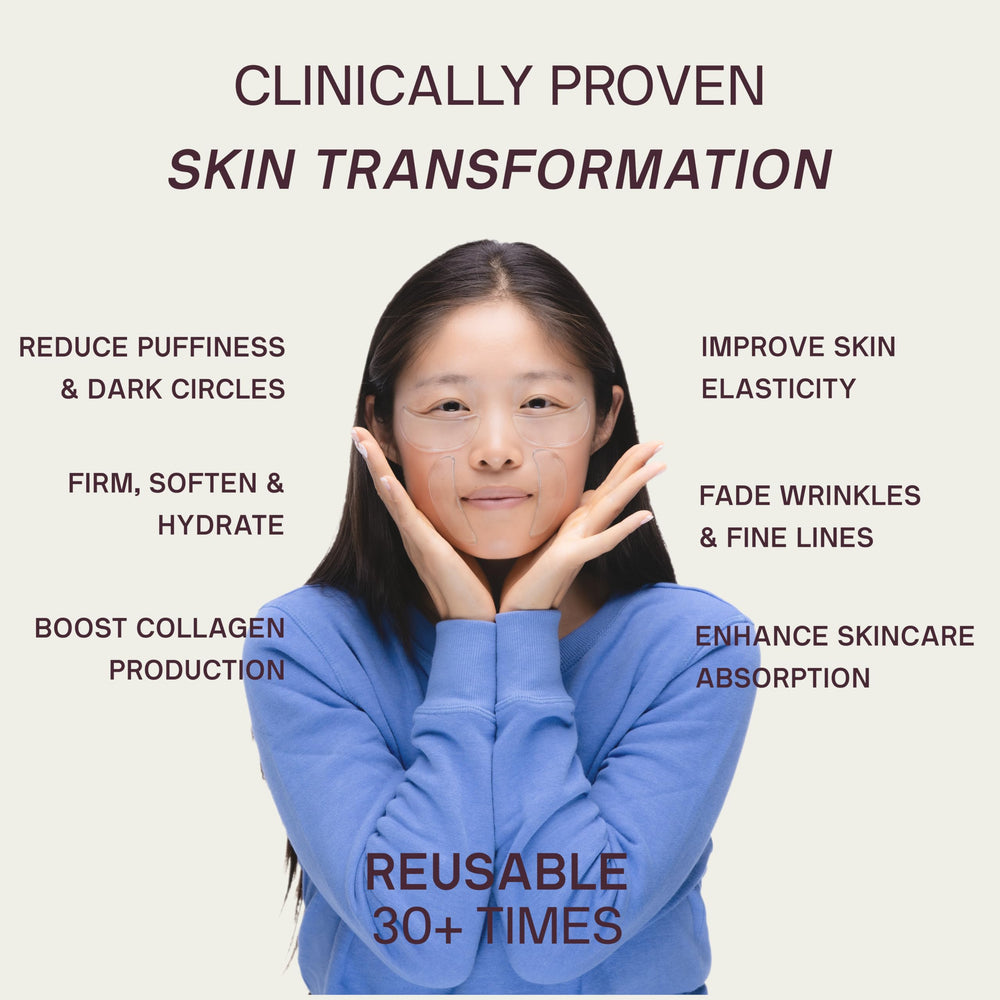 Patch Dermaclara yeux, hydratation en profondeur avant routine soins.
