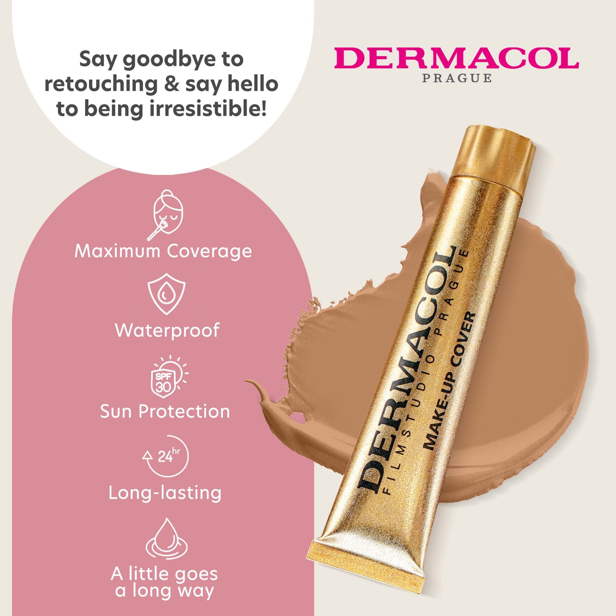 Dermacol flacon pompe 30g facile à utiliser au quotidien