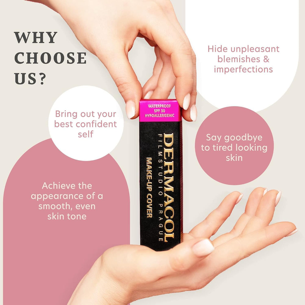 Application quotidienne avec Dermacol fond de teint pour un fini naturel.
