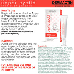Dermactin Crème paupiere superieures — regard éveillé après l’application en douceur.