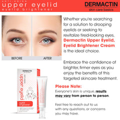 Dermactin Crème paupiere superieures — application douce autour des paupières sensibles pour le soin quotidien.